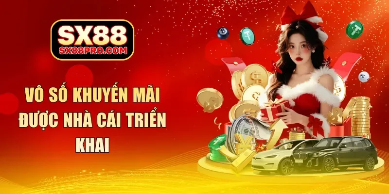 Vô số khuyến mãi được nhà cái triển khai